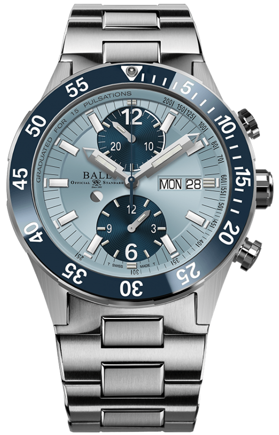 Ball Watch Company Roadmaster Rescue Chronograph Ice Blue Limited Edition Watch DC3030C-S3-IBEBE Image 1