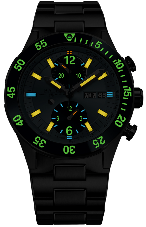 Ball Watch Company Roadmaster Rescue Chronograph Ice Blue Limited Edition Watch DC3030C-S3-IBEBE Image 2