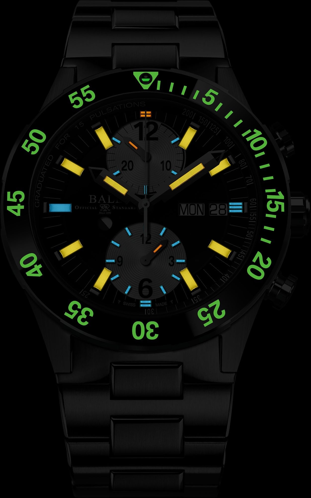 Ball Watch Company Roadmaster Rescue Chronograph Limited Edition Watch DC3030C-S-BKWH Image 2