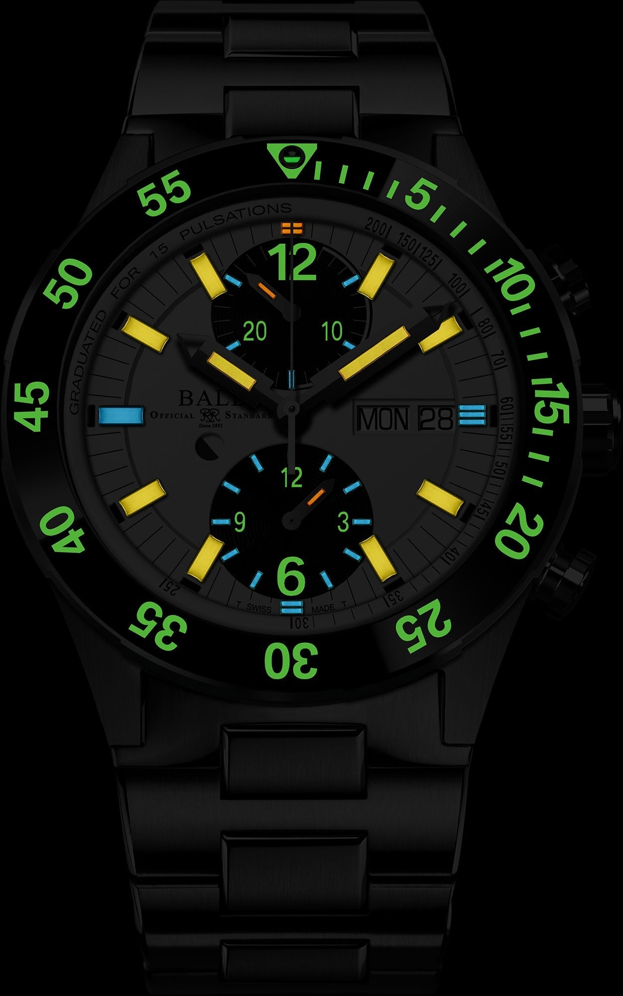 Ball Watch Company Roadmaster Rescue Chronograph Limited Edition Watch DC3030C-S-WHBK Image 2