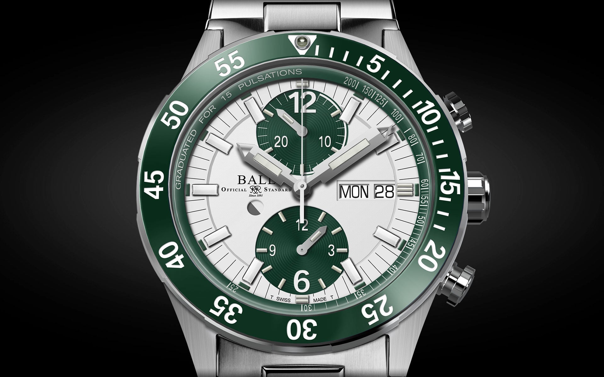 Ball Watch Company Roadmaster Rescue Chronograph Limited Edition Watch DC3030C-S2-WH Image 6