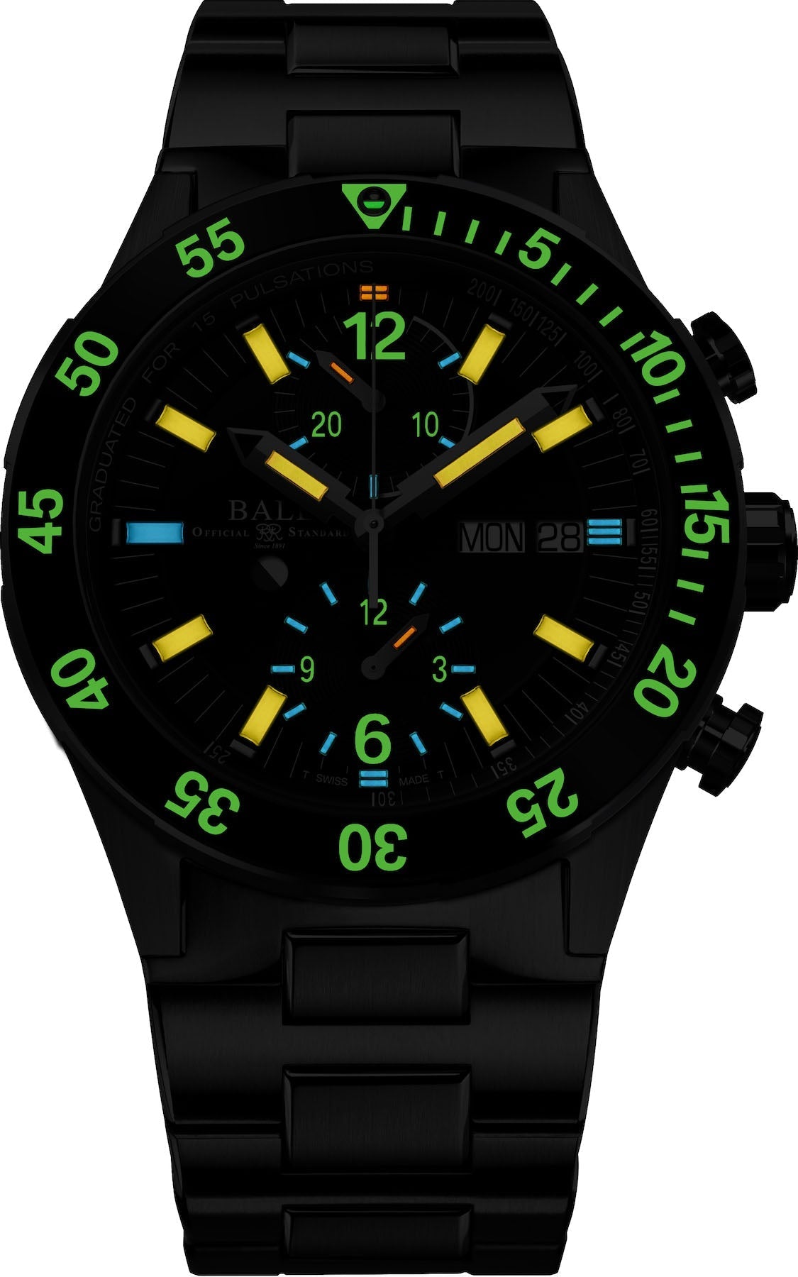 Ball Watch Company Roadmaster Rescue Chronograph Watch DC3030C-S-BK Image 2