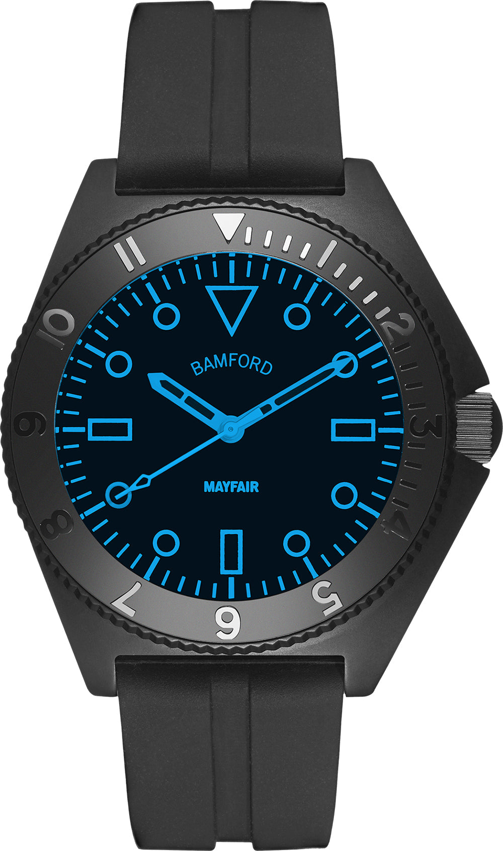 Bamford Watch Mayfair Non Date MAY-BLK-ABLU-3S