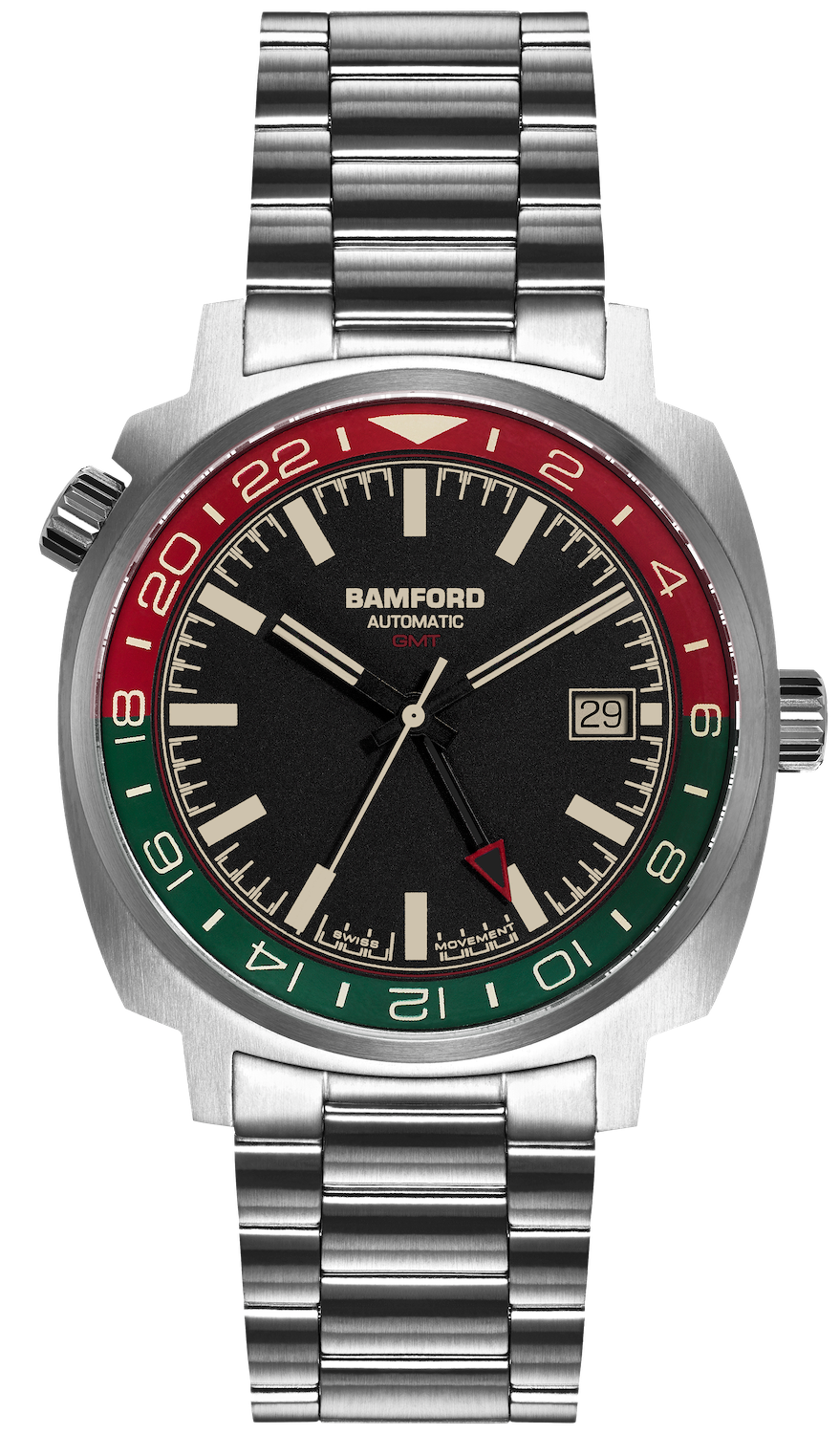 Bamford Watch GMT Steel Italian GMT-SS-ITALIAN