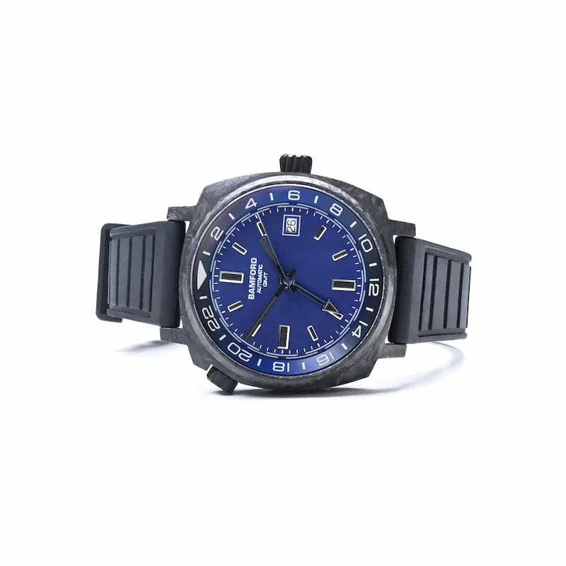 bamford-gmt-forged-carbon-rich-dark-blue-silver-accents-watch-image2