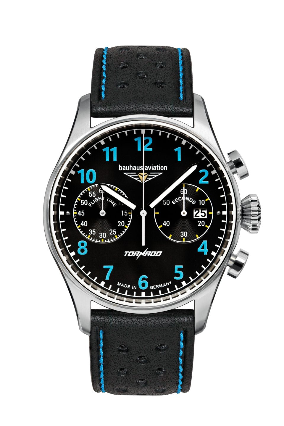 Bauhaus Aviation Flight Control Tornado Quartz Chronnograph Watch 27703 Image 1
