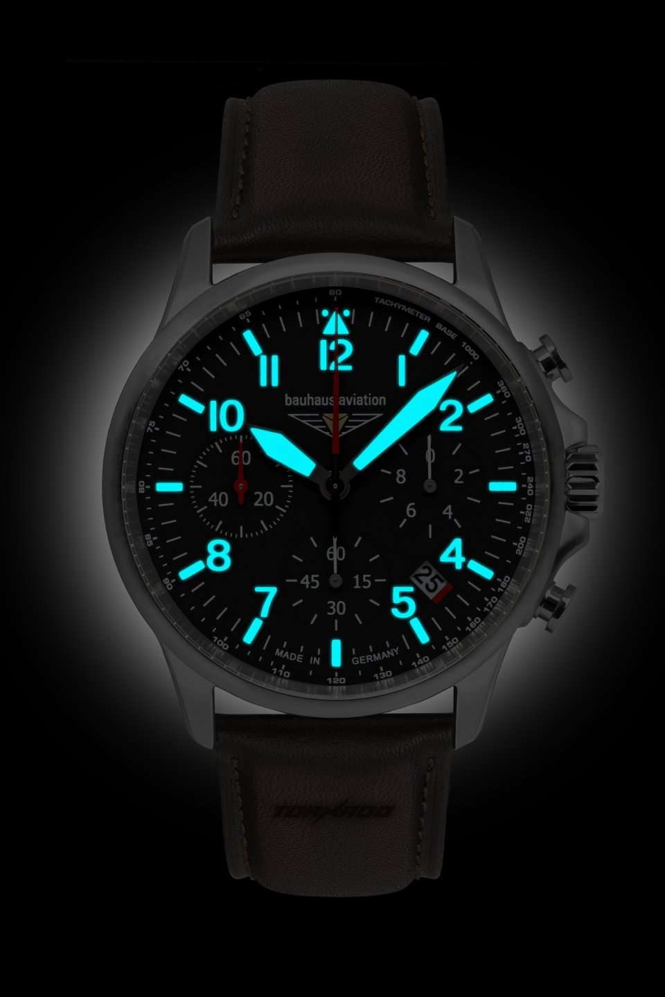Bauhaus Aviation Flight Control Tornado Quartz Chronnograph Watch 27742 Image 2