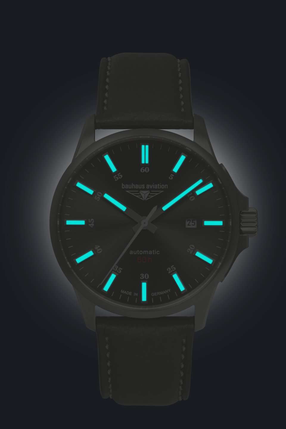 Bauhaus Aviation Power Reserve Titanium Watch 28644 Image 3