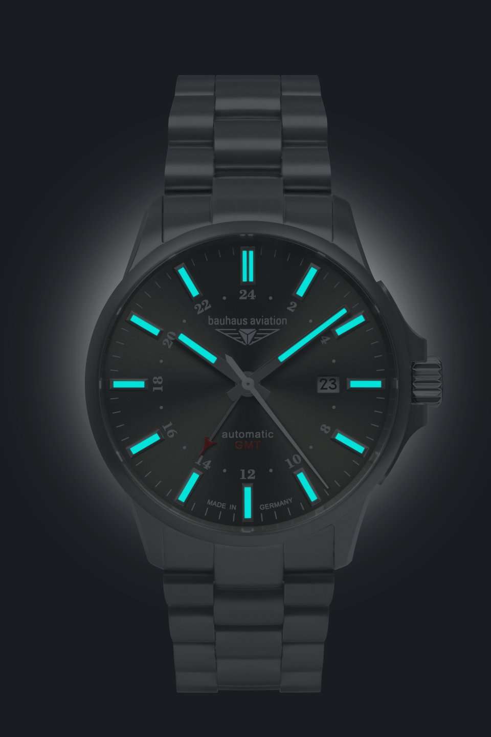 Bauhaus Aviation Titanium GMT Watch 2868M4 Image 2