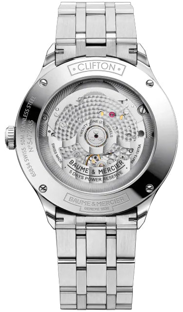 Baume et Mercier Clifton Baumatic Cadran Blue Watch 10468 Image 2