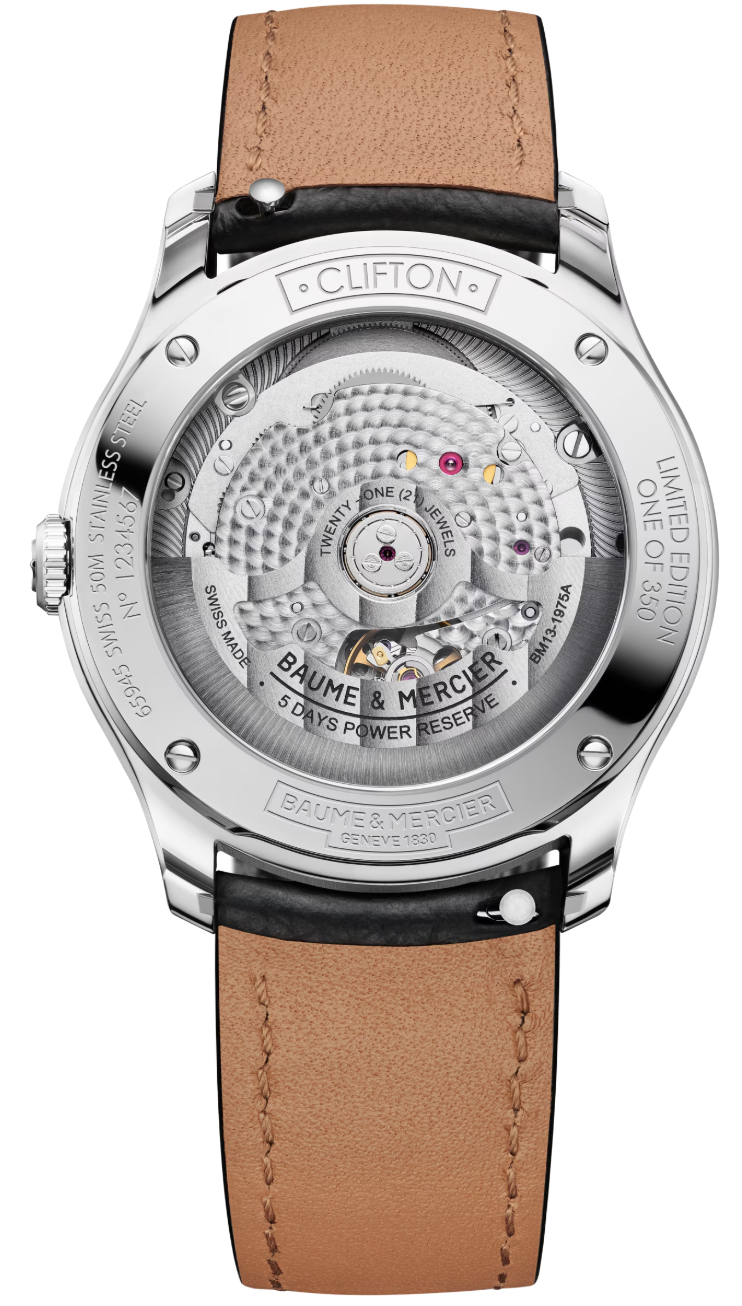 Baume et Mercier Clifton Baumatic Salmon Limited Edition Watch BMR-460 Image 3