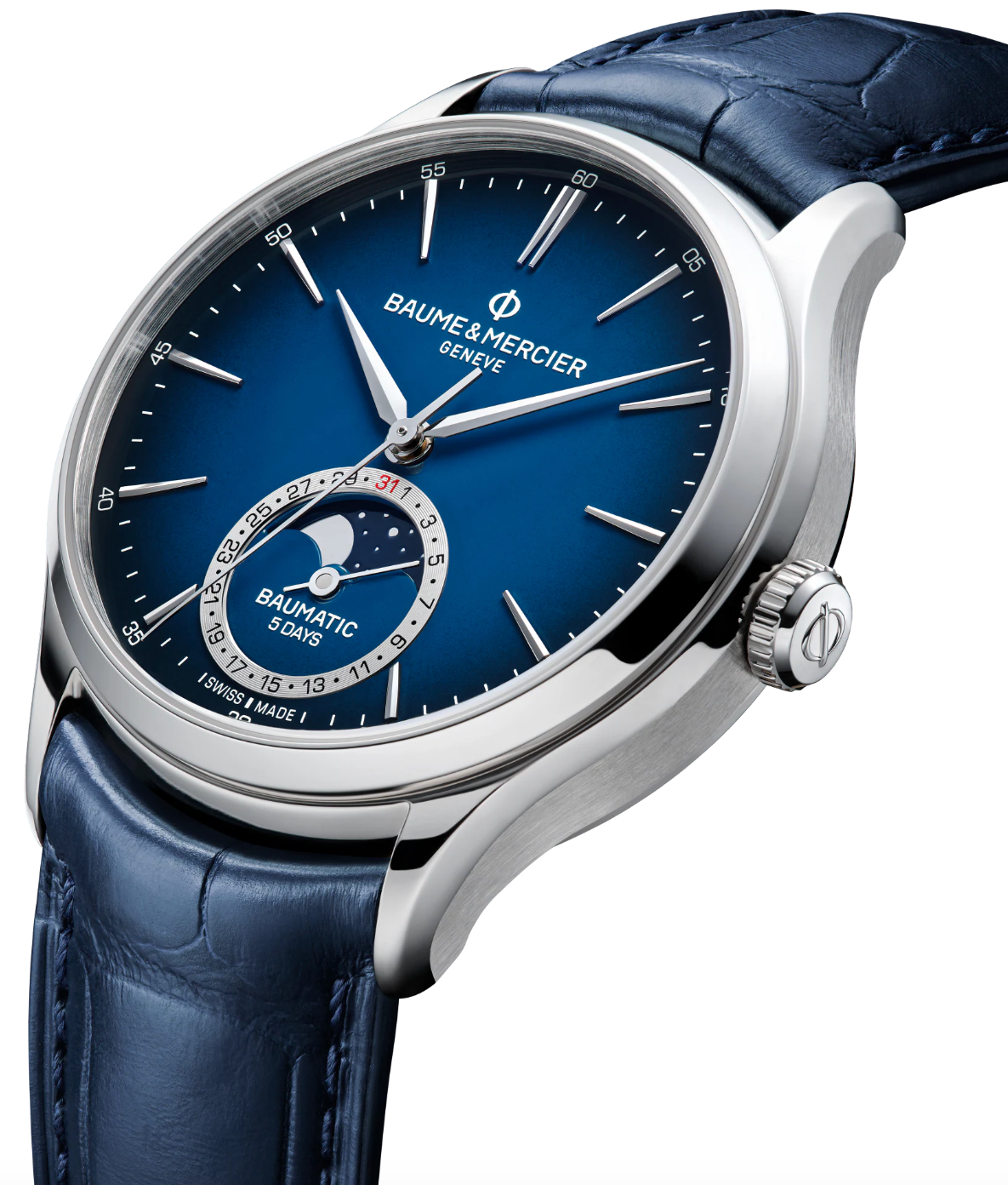 Baume et Mercier Clifton Moon Phase Watch 10756 Image 3