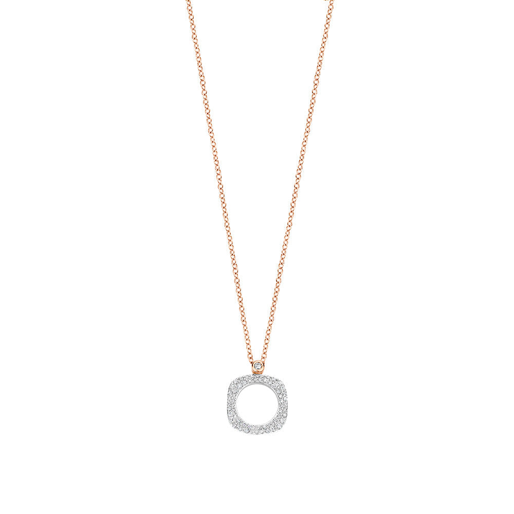 Bigli Elements 18ct Rose Gold and White Gold Diamond Pendant BIG-007 Image 1
