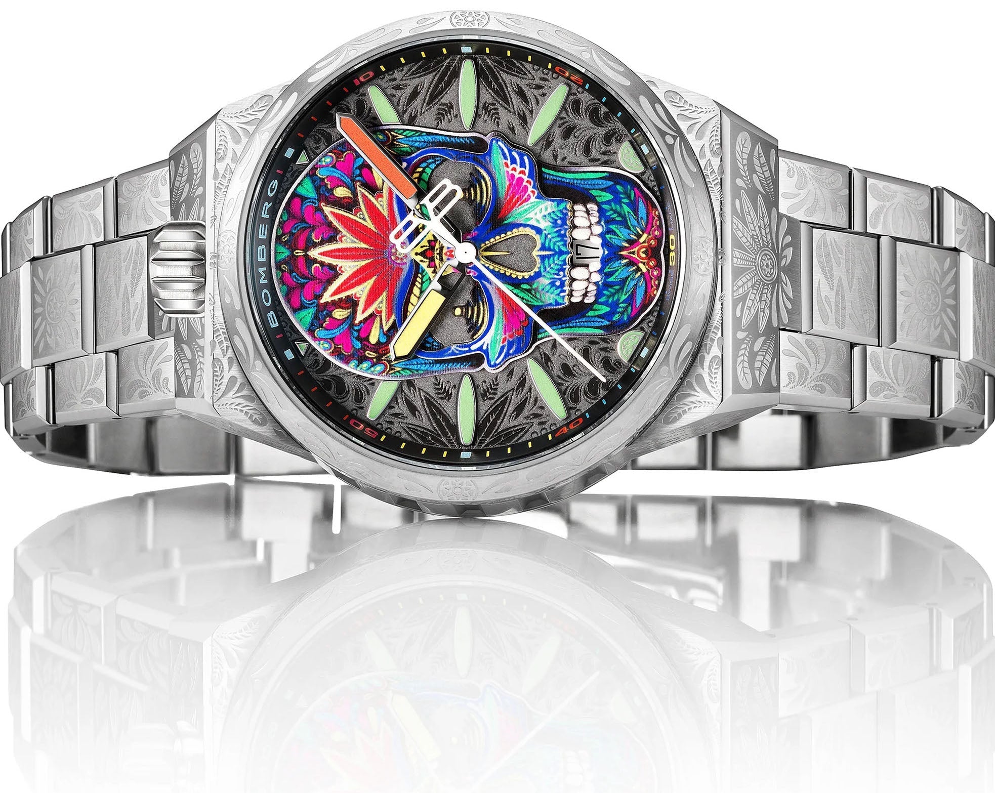 Bomberg Bolt-68 Neo Tattooed Skul II Limited Edition Watch BF43H3SS.07-3.12 Image 2