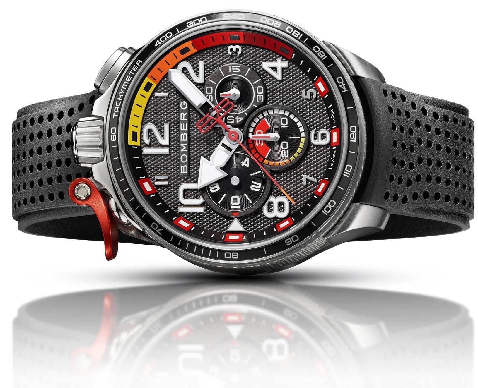 Bomberg Bolt-68 Racing Black & Red Watch BS45CHSP.059-2.10 Image 3