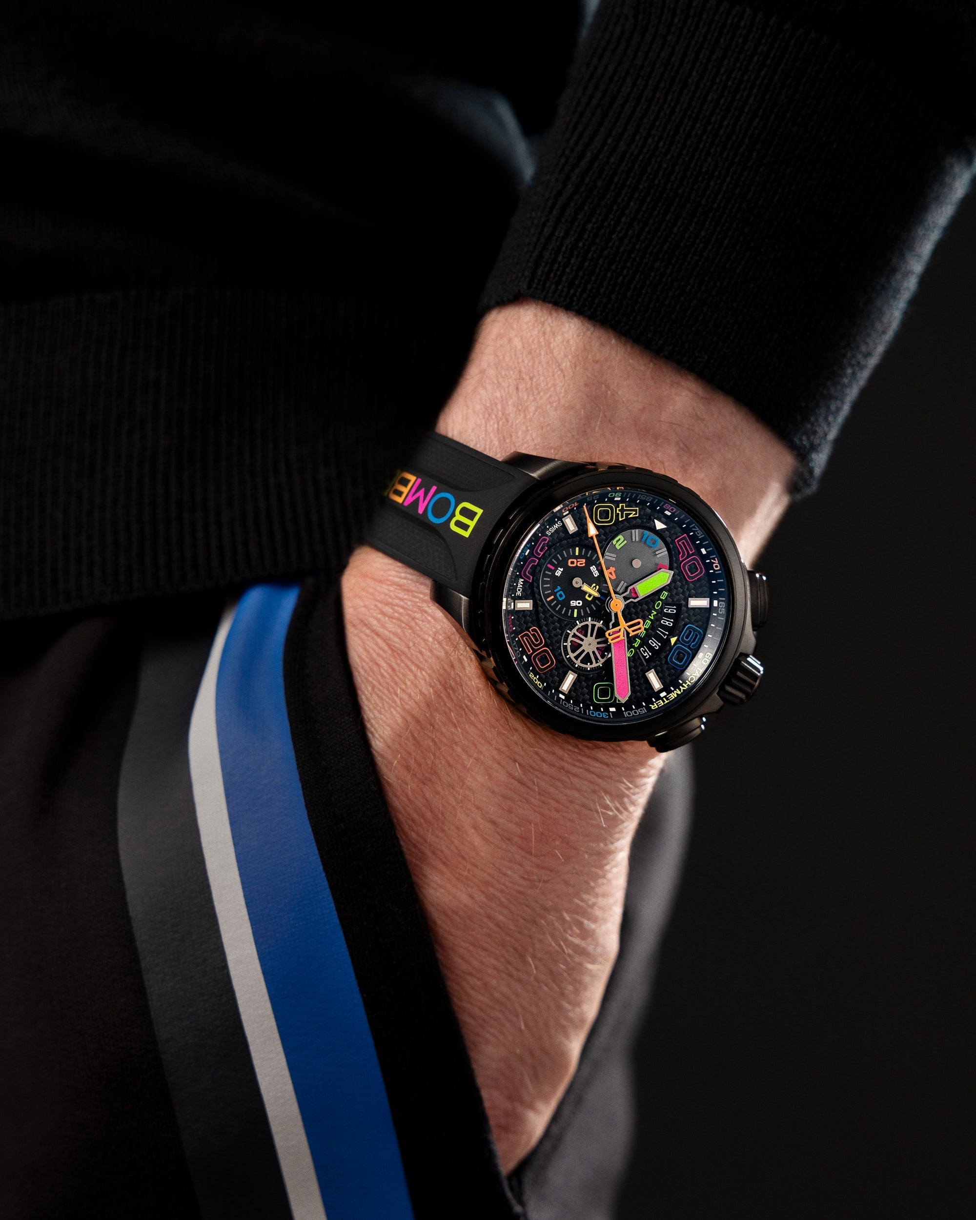 Bomberg Bolt-68 Racing Chroma Carbone Black Limited Edition Watch BS45CHPBA.049-6.2.12 Image 12