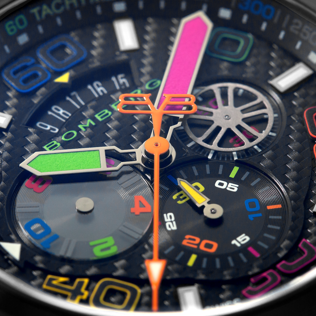 Bomberg Bolt-68 Racing Chroma Carbone Black Limited Edition Watch BS45CHPBA.049-6.2.12 Image 6