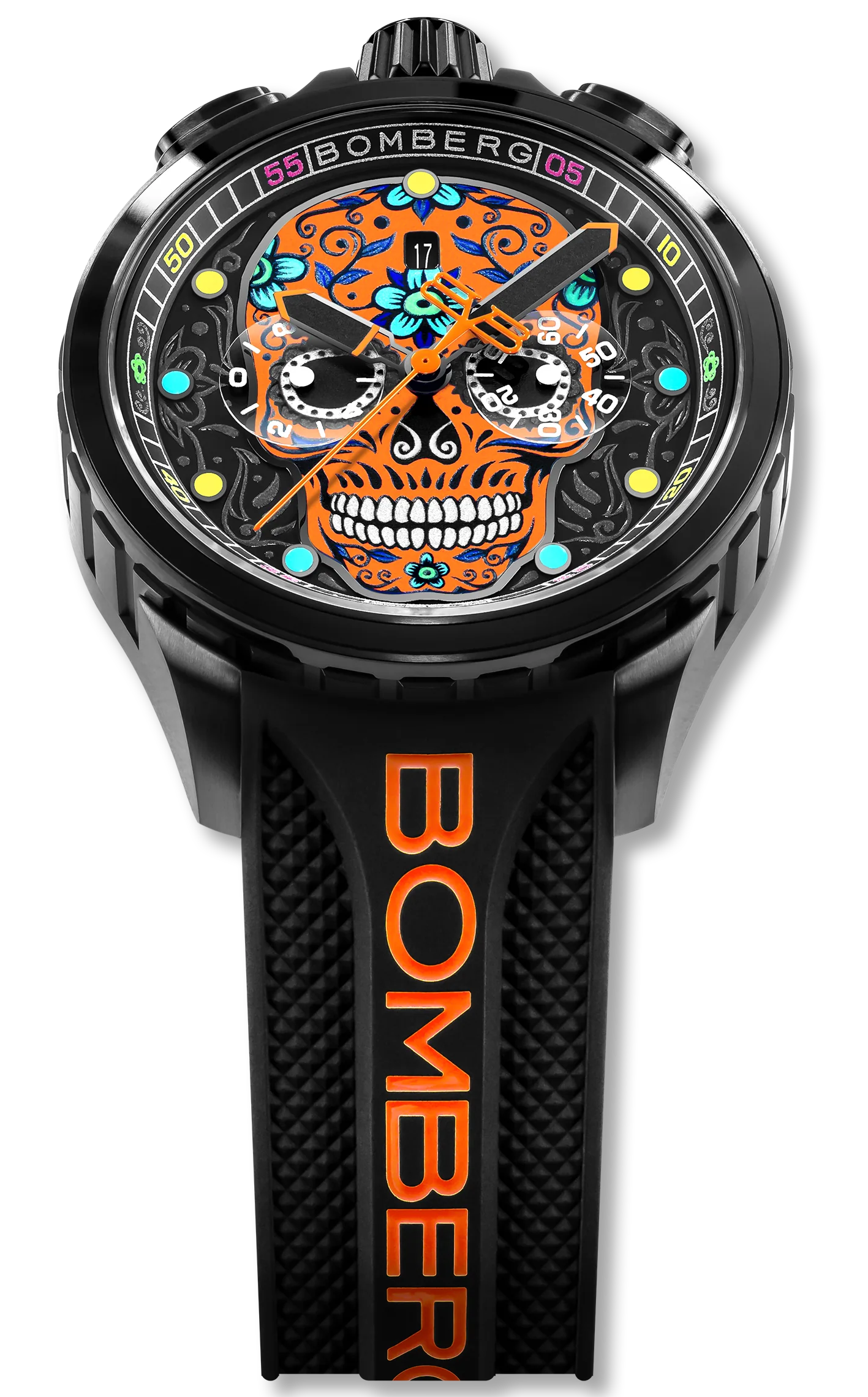 Bomberg Sugar Skull Orange Watch BS45CHPBA.060-9.12 Image 3