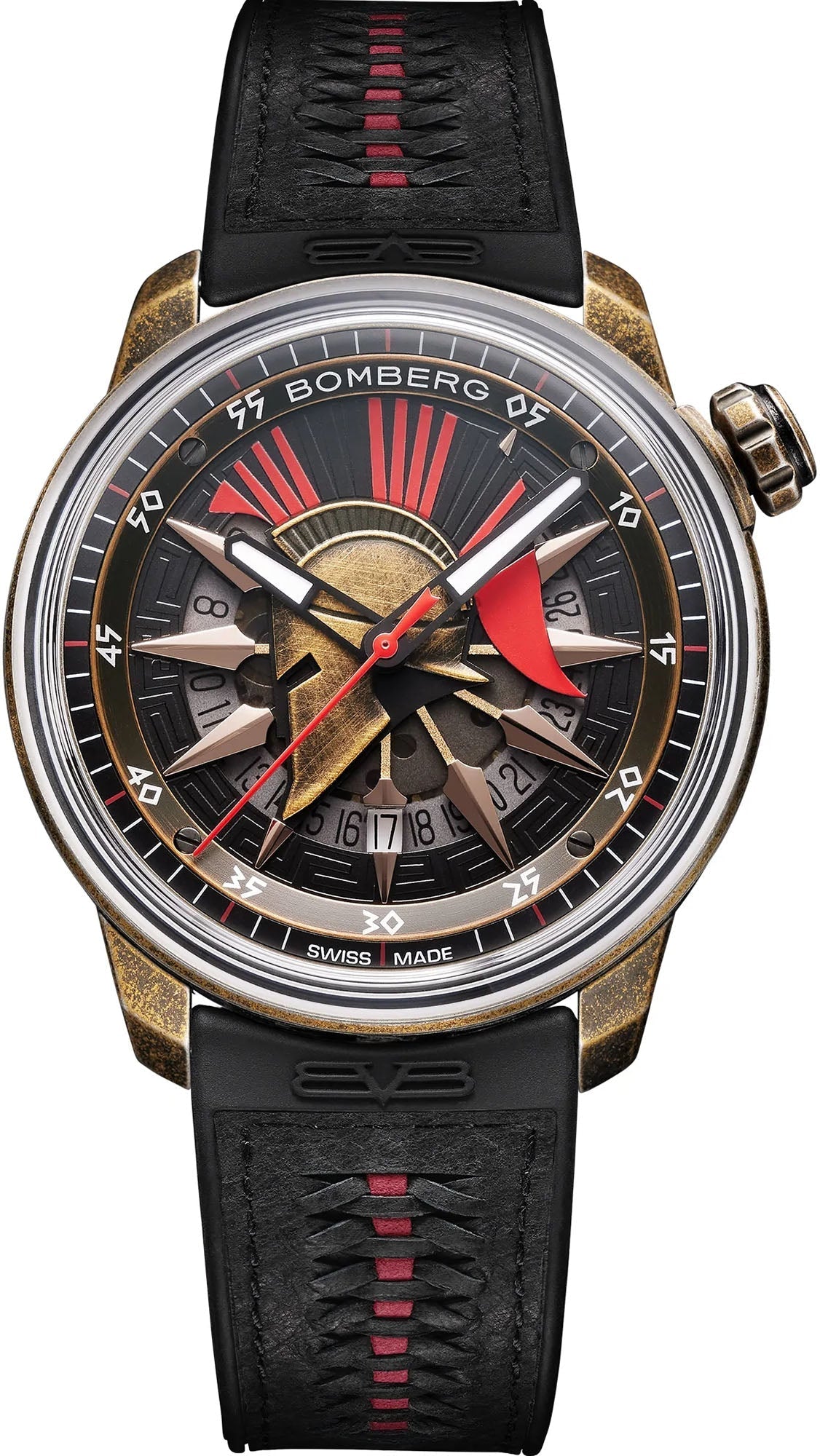 Bomberg Watch BB-01 Auto Spartan Red Black Limited Edition CT43APBR.31-2.11 Image 1