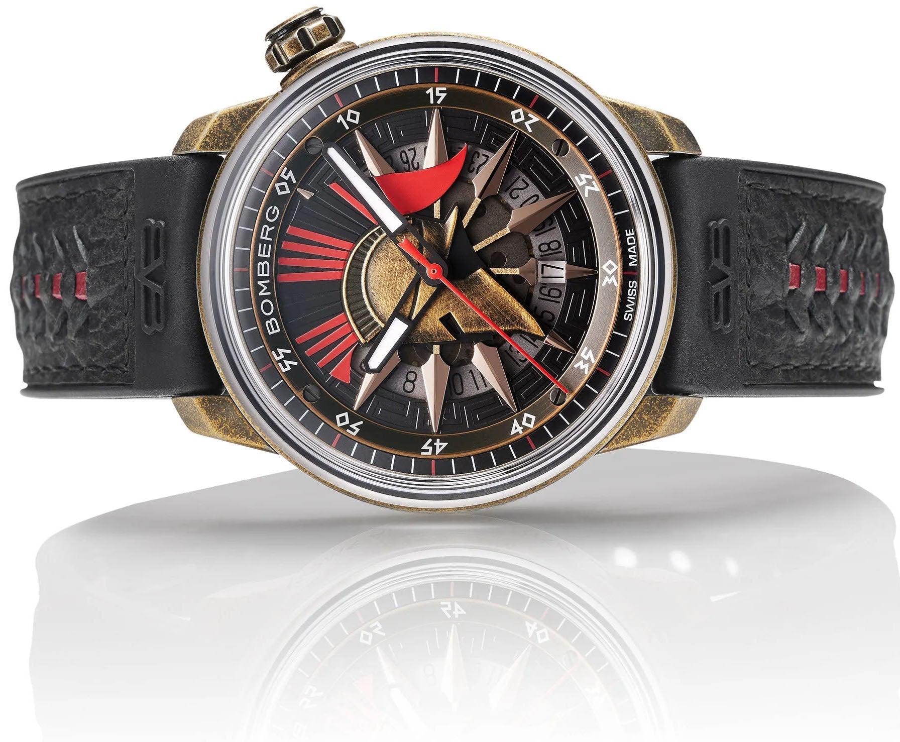 Bomberg Watch BB-01 Auto Spartan Red Black Limited Edition CT43APBR.31-2.11 Image 5