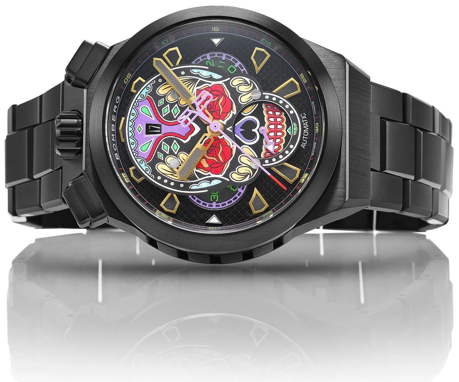 Bomberg Watch Bolt-68 Neo Auto Chrono And Shaving Kit BF44CHAPBA.04-2.12 / SHAV.KIT-SS.01 Image 6