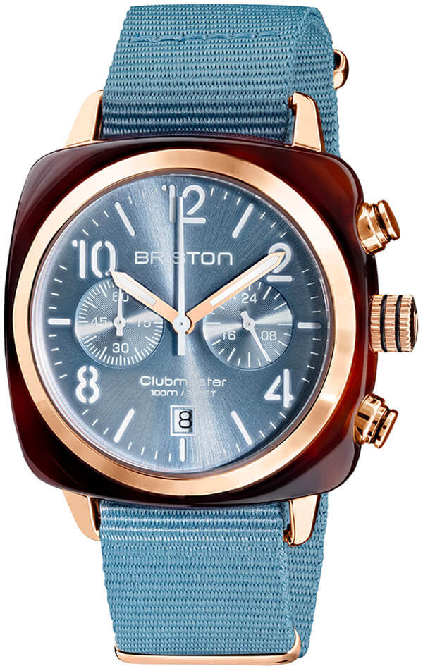 Briston Clubmaster Classic Acetate Gold Watch 19140.PRA.T.25.NIB Image 1