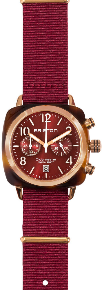 Briston Clubmaster Classic Chrono Date Watch 15140.PRA.T.8.NBDX Image 2