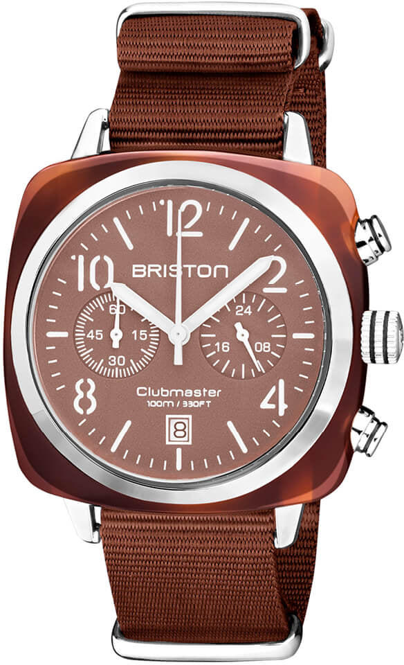 Briston Clubmaster Classic Chronograph Terracotta Chocolate Watch 20140.SA.T.37.NTCH Image 1