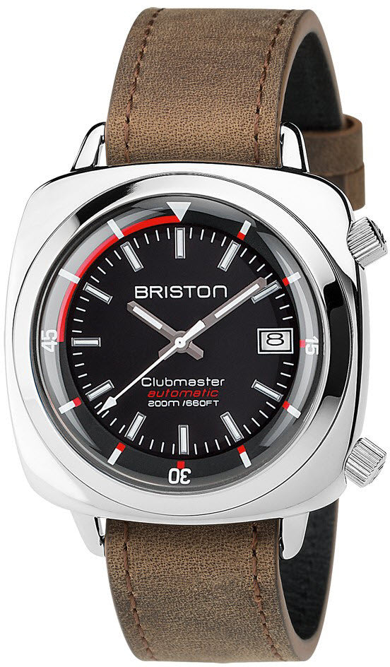 Briston Clubmaster Diver Polished Steel Watch 17642.PS.D.1.LVBR Image 1