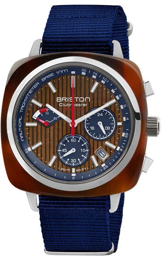 Briston Clubmaster Regatta Chrono Walnut Watch 241542.SA.T.15W.NNB Image 1