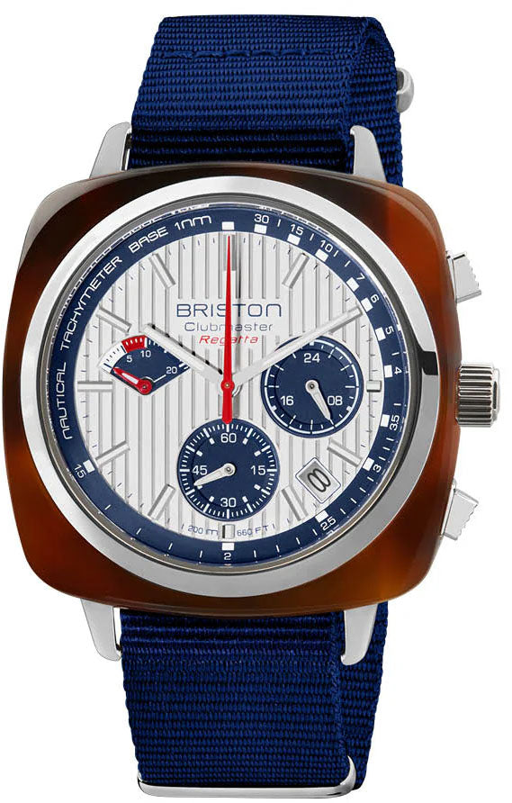 Briston Clubmaster Regatta Chrono White Watch 241542.SA.T.2.NNB Image 1