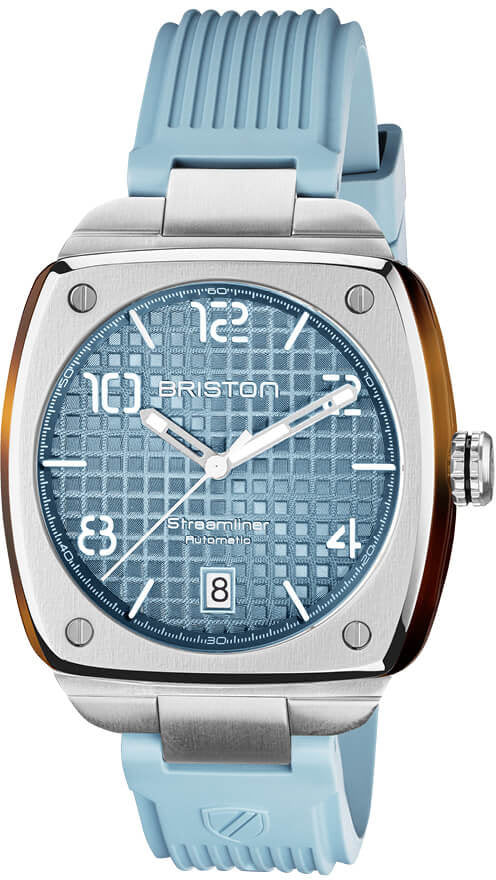 Briston Streamliner Urban HMS Auto Ice Blue Watch 23640.S.T.25.RIB Image 1