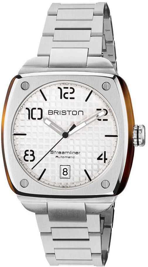 Briston Streamliner Urban HMS Auto Steel White Watch 23640.S.T.2.SB Image 1