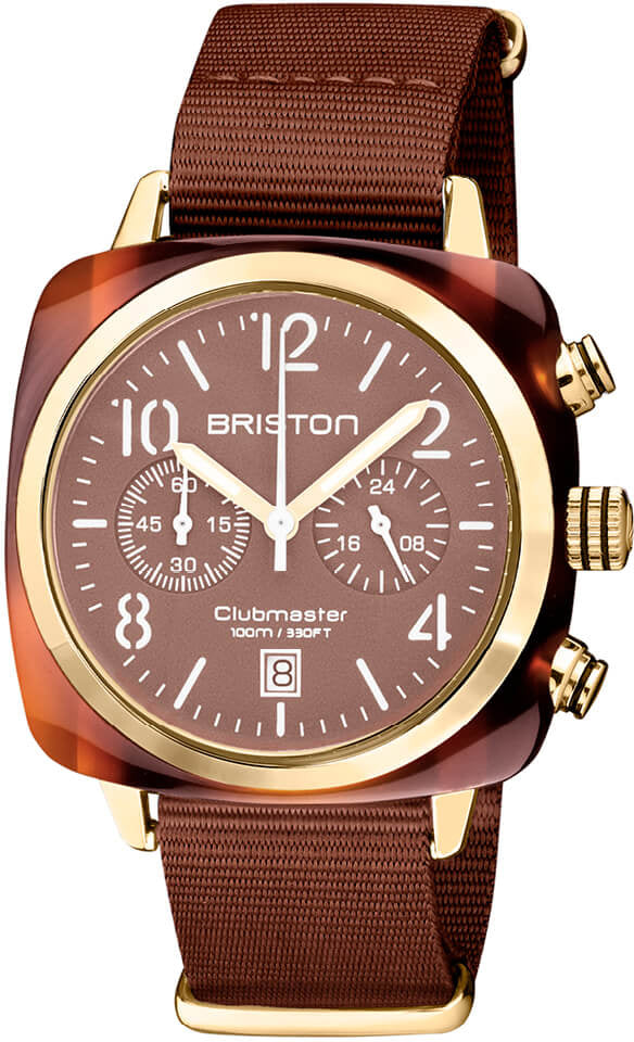 Briston Watch Clubmaster Classic Chronograph Terracotta Chocolate 20140.PYA.T.37.NTCH Image 1