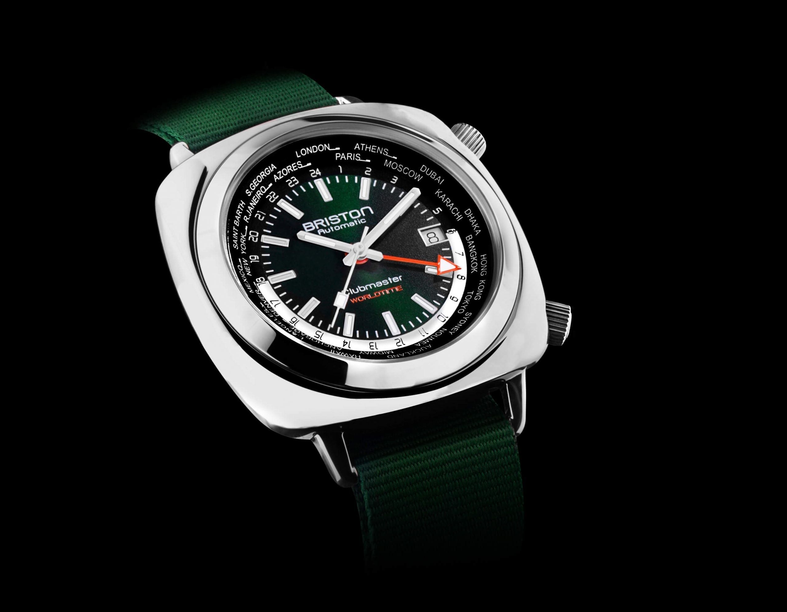 Briston Watch Clubmaster Traveler Worldtime GMT Limited Edition 20842.PS.W.10.NBG Image 2