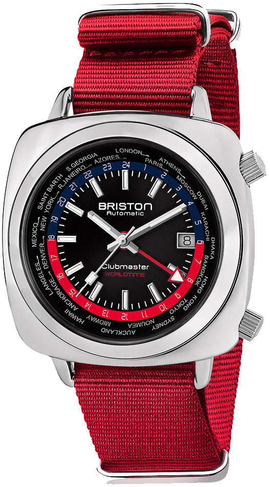 Briston Watch Clubmaster Traveler Worldtime GMT Limited Edition 20842.PS.W.P.NR Image 1