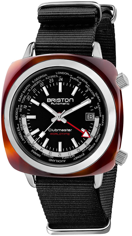 Briston Watch Clubmaster Traveler Worldtime GMT Limited Edition 20842.SA.TW.1.NB Image 1