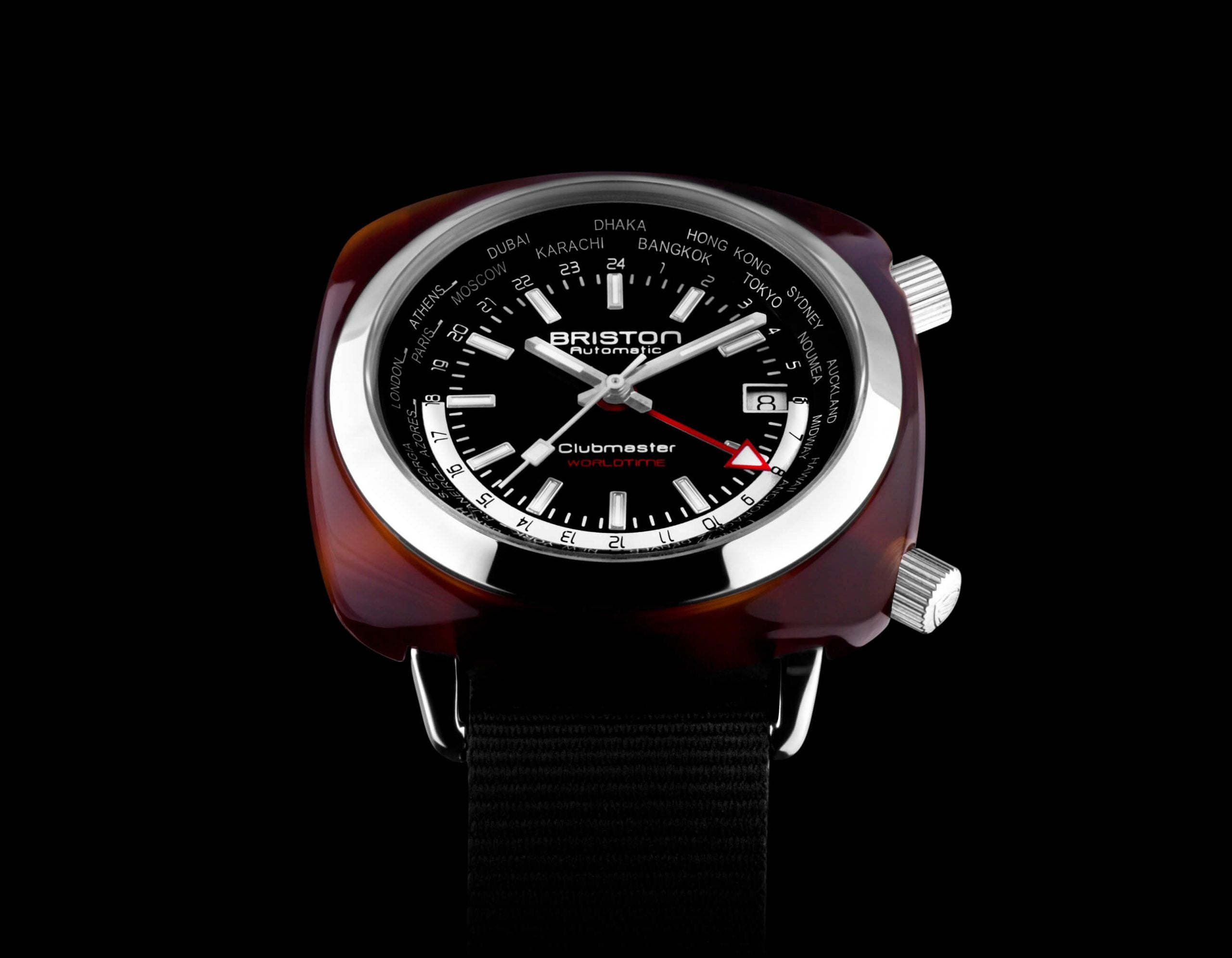 Briston Watch Clubmaster Traveler Worldtime GMT Limited Edition 20842.SA.TW.1.NB Image 2