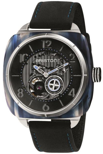 Briston Watch Streamliner Skeleton Blue Acetate 201042.SA.BL.1.CH Image 1