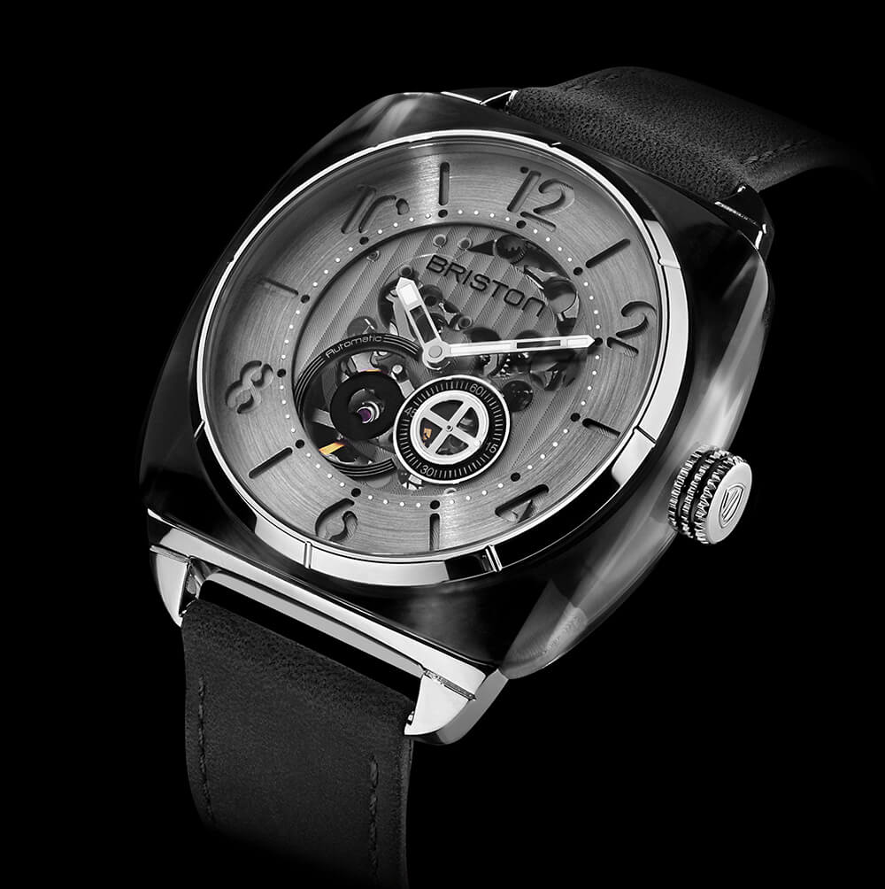 Briston Watch Streamliner Skeleton Grey Acetate 201042.SA.G.2.B Image 2