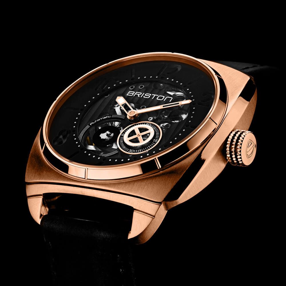 Briston Watch Streamliner Skeleton Rose Gold IP 201042.SPRG.SK.1.CH Image 2
