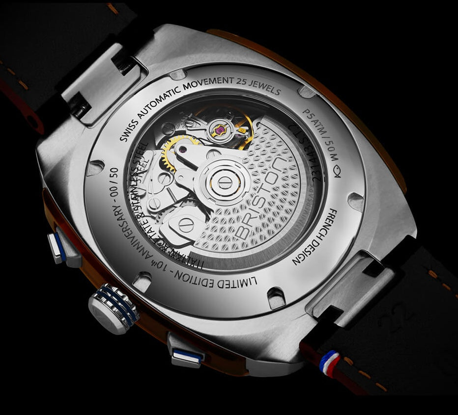 Briston Watch Streamliner Urban 10th Anniversary White Limited Edition 231443.S.T.2.LABR Image 3