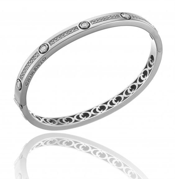 Chimento Armillas Be Mine 18ct White Gold 0.66ct Diamond Hinged Bangle 1B01314BB5 Image 1