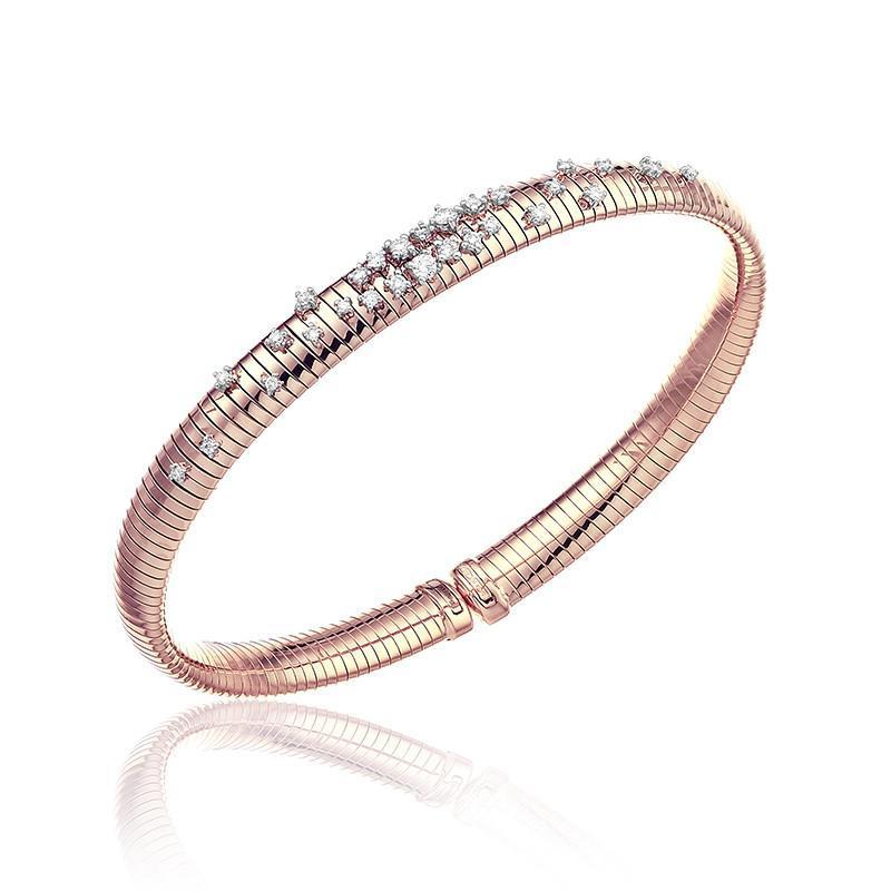 Chimento Stardust 18ct Rose Gold 0.32ct Diamond Bangle 1B02085B17 Image 1