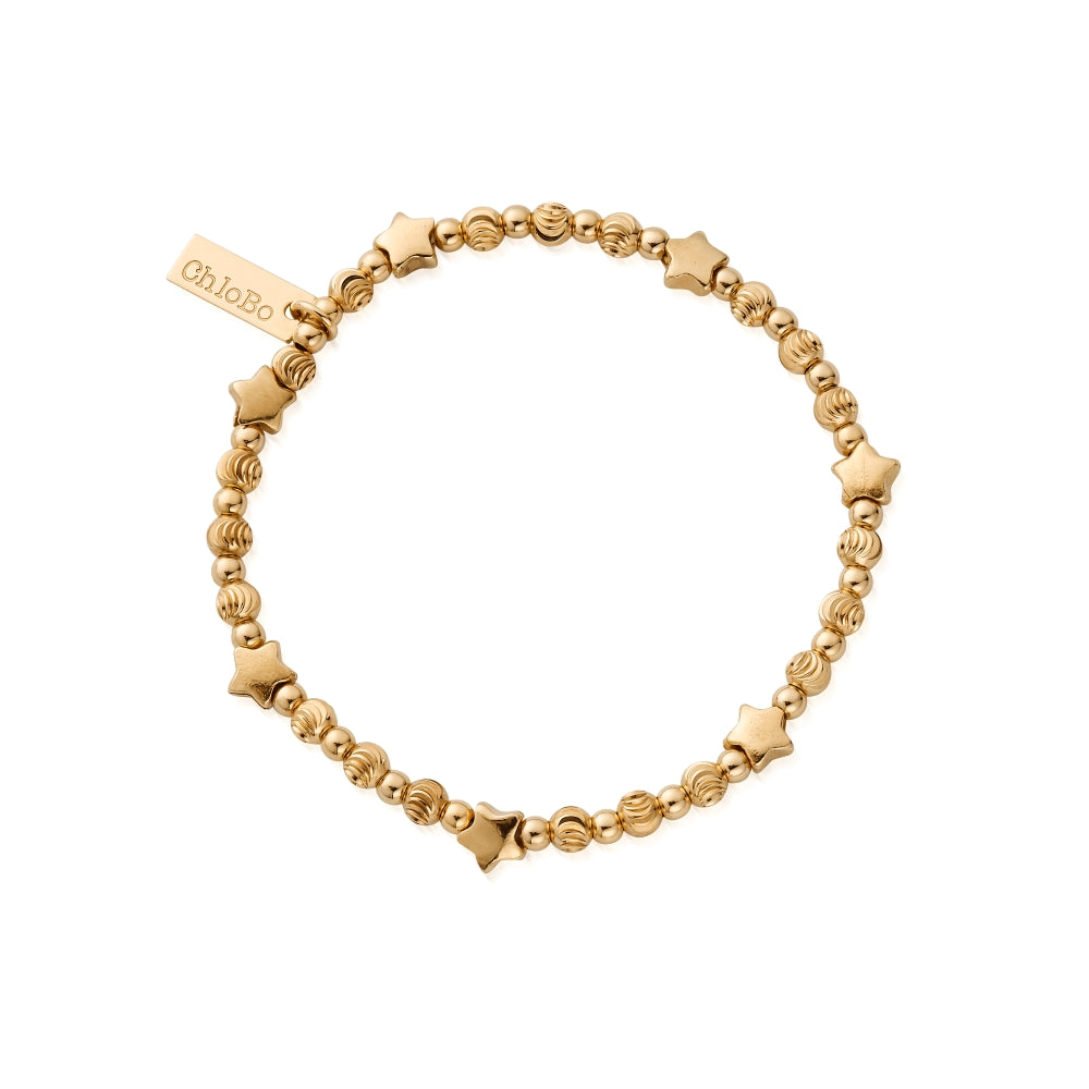 Chlobo Boho Luxe Gold Plated Multi Inset Star Bracelet CBO-609 Image 1