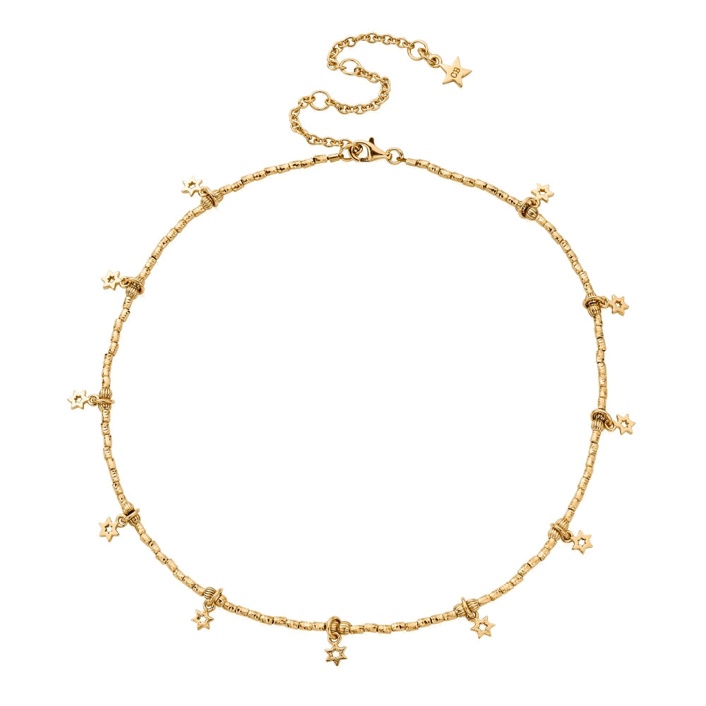 Chlobo Boho Luxe Gold Plated Sky of Stars Necklace CBO-548 Image 1