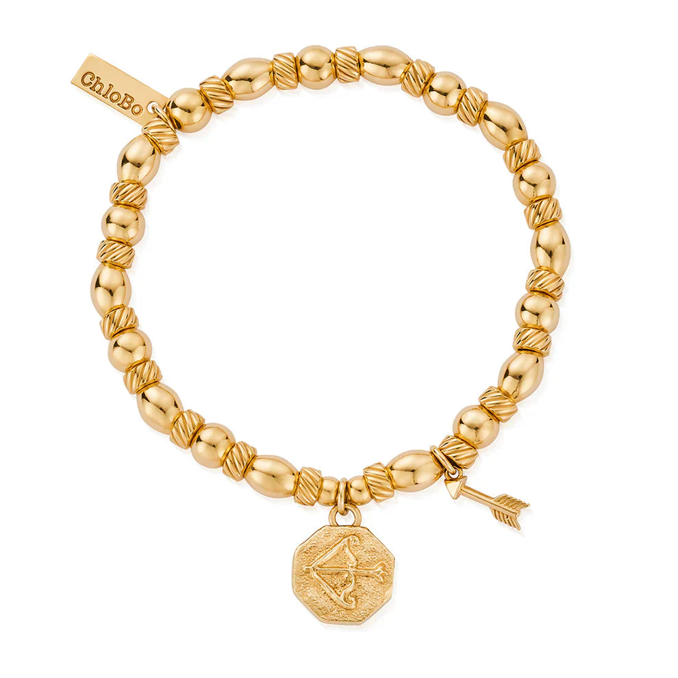 Chlobo Gold Plated Graceful Arrow Bracelet CBO-668 Image 1
