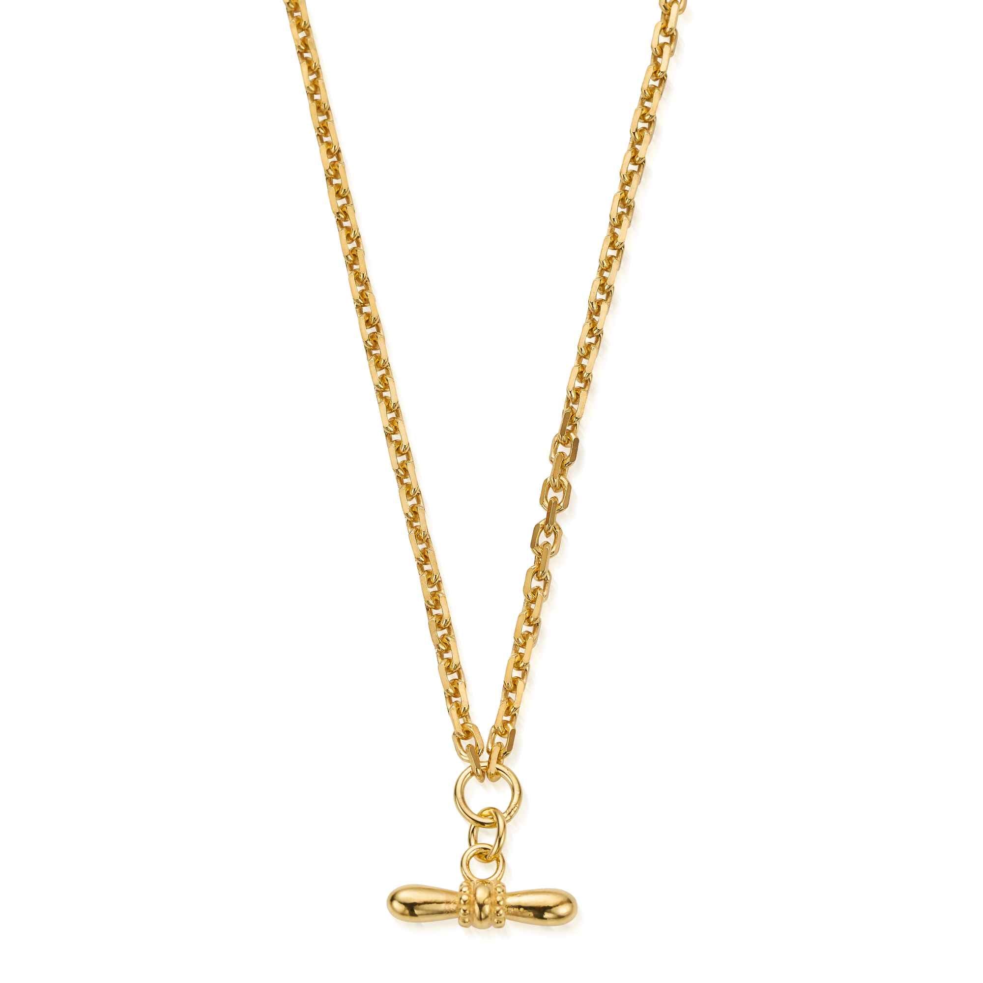 ChloBo Gold Plated Sterling Silver Balanced Aura Necklace CBO-508 Image 1