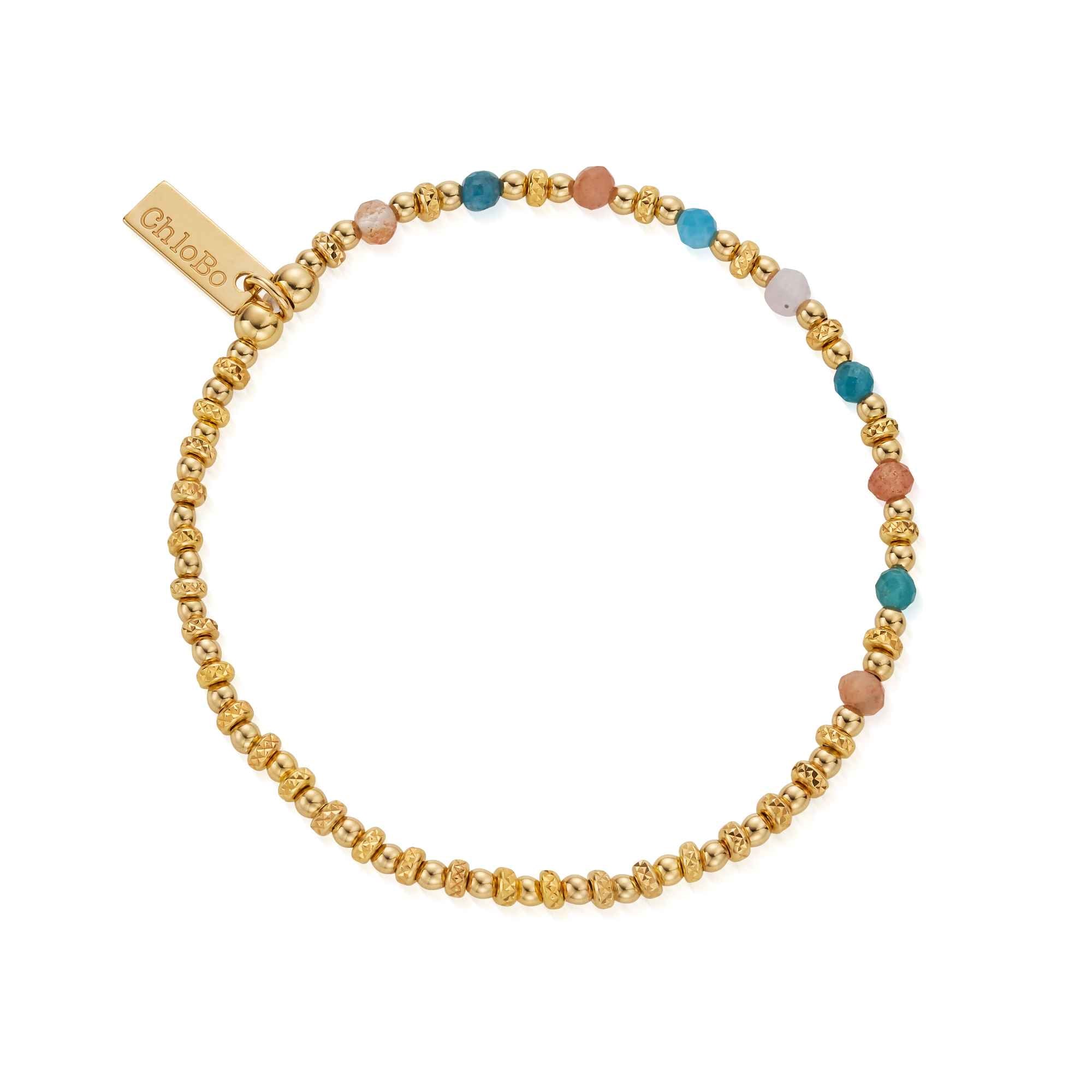 ChloBo Gold Plated Sterling Silver Radiant Aura Bracelet CBO-488 Image 1