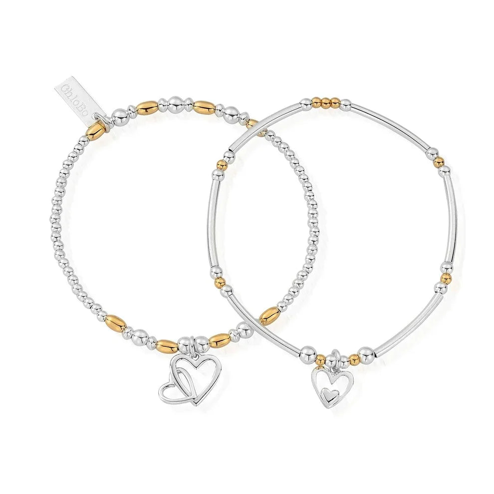 ChloBo Mixed Metal Double Devotion Set of 2 Bracelet CBO-754 Image 1